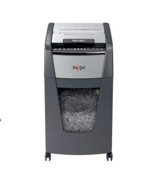 Rexel Optimum Auto+ 300X distruggi documenti Taglio a frammenti Nero Grigio - immagine 1