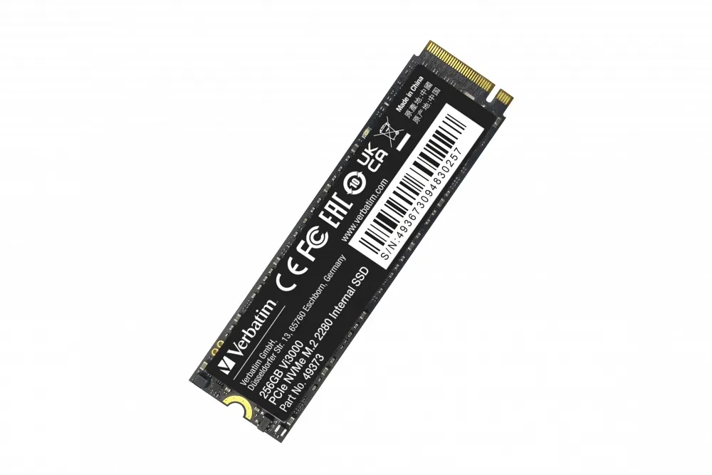 Verbatim SSD Interno Vi3000 256gb M.2 Pci-E R/W 3300/3300 Gen 3X4 49373 - immagine 1