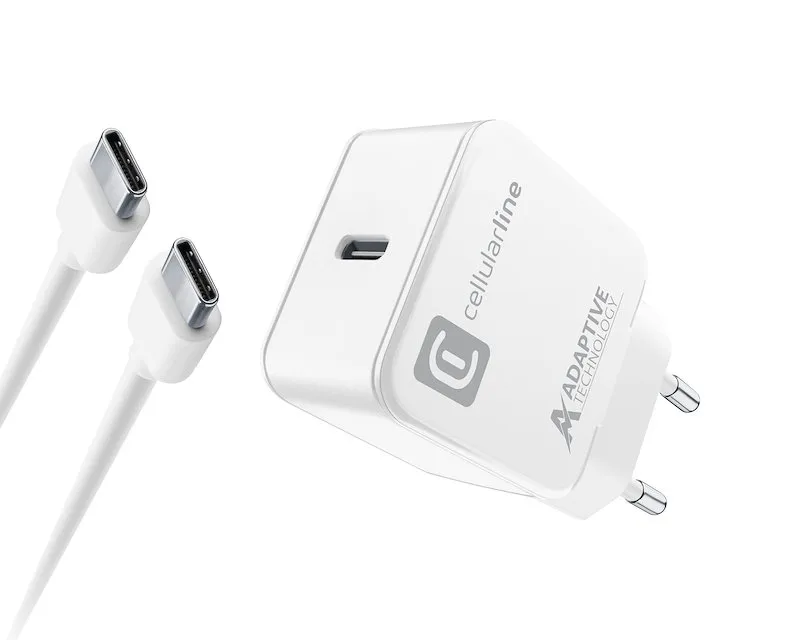 Cellularline Kit cavo+USB-C Charger Achsmkitc2c15ww - immagine 1