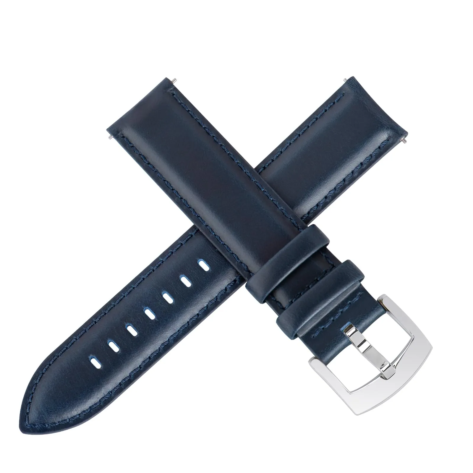 OTTOODY Cinturini Orologio in Pelle a Sgancio Rapido 18mm 19mm 20mm 21mm 22mm, Eleganti Cinturini per Orologi in Pelle a Grana Superiore Cinturino di Ricambio per Uomini Donne, Orologio e Smartwatch - immagine 2