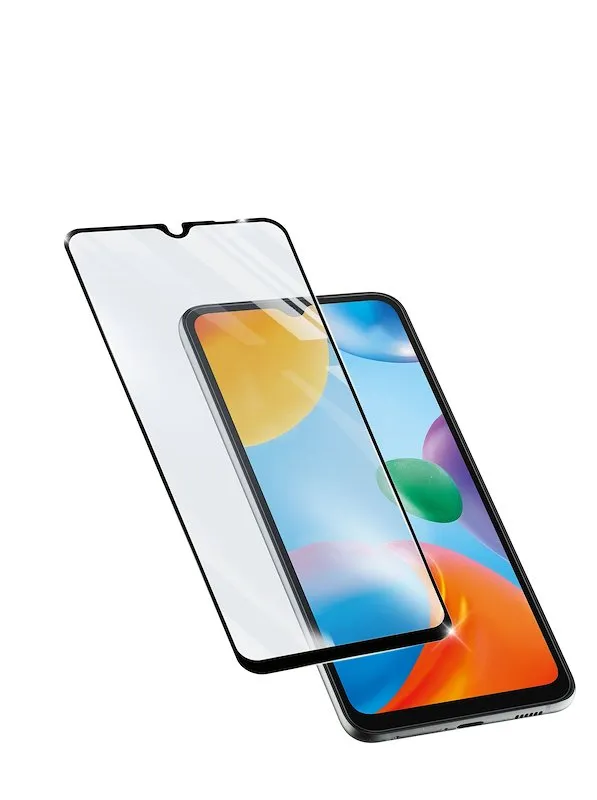 Cellularline Tempered Glass Redmi 10C Trasparente;Nero - immagine 1