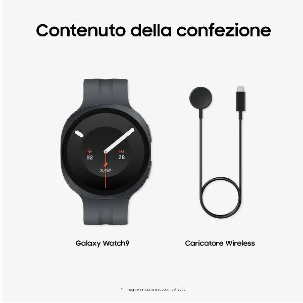 Samsung Galaxy WATCH9 44MM Lte 44MM Graphite SM-L355FZKAITV - immagine 1