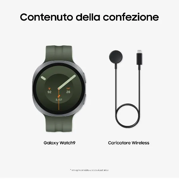 Samsung Galaxy WATCH9 44MM Lte 44MM Silver SM-L355FZSAITV - immagine 1