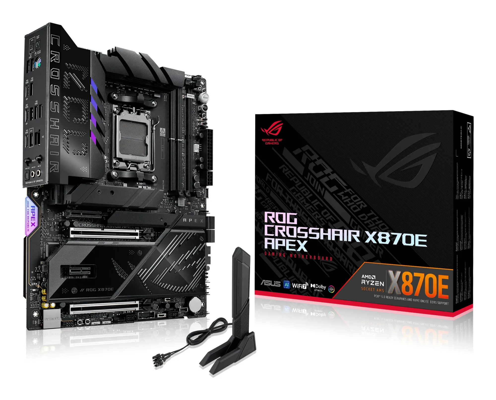 Asus Mb Amd X870E Rog Crosshair X870E Apex//Lga1718X870EUsb4Mb - immagine 1