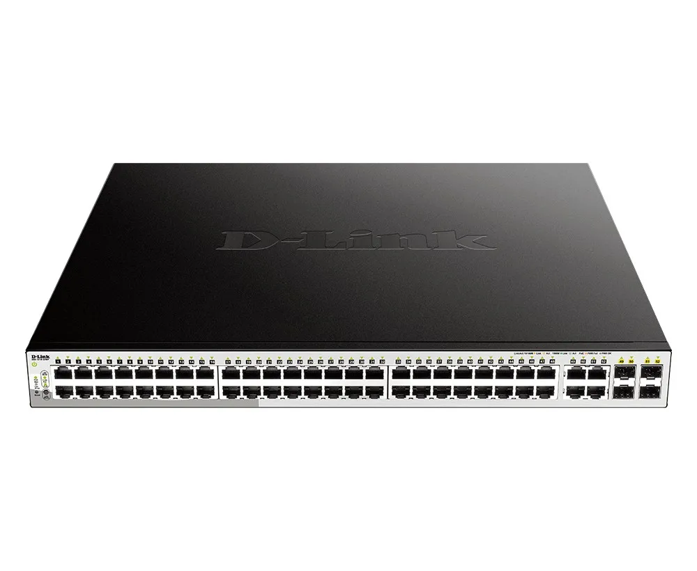 D-Link Switch Easysmart 52 Porte Gigabit Poe 370W 4 Slot Sfp/Combo 19 Rackmount - immagine 1