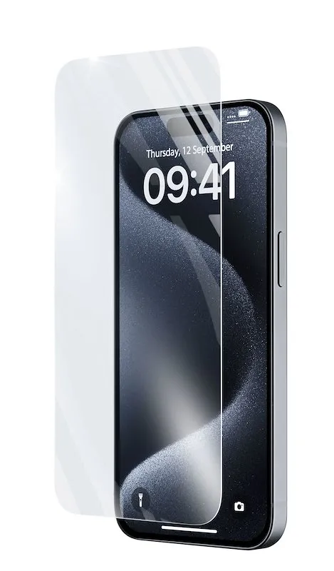 Cellularline Tempered Glass iPhone 15 / 15 Pro Tempglassiph15 Trasparente - immagine 1
