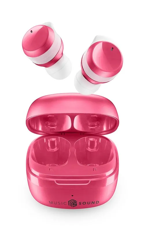 Cellularline Auricolari Bluetooth Btmstwsflowp Rosa - immagine 1