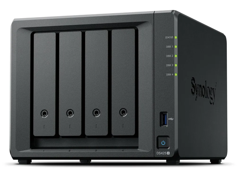 Nas Synology Ds425+ 4Hd Sata2+2Gb S Odimm 1P Rj45/1Gbe/1P 2.5Gbe - immagine 1