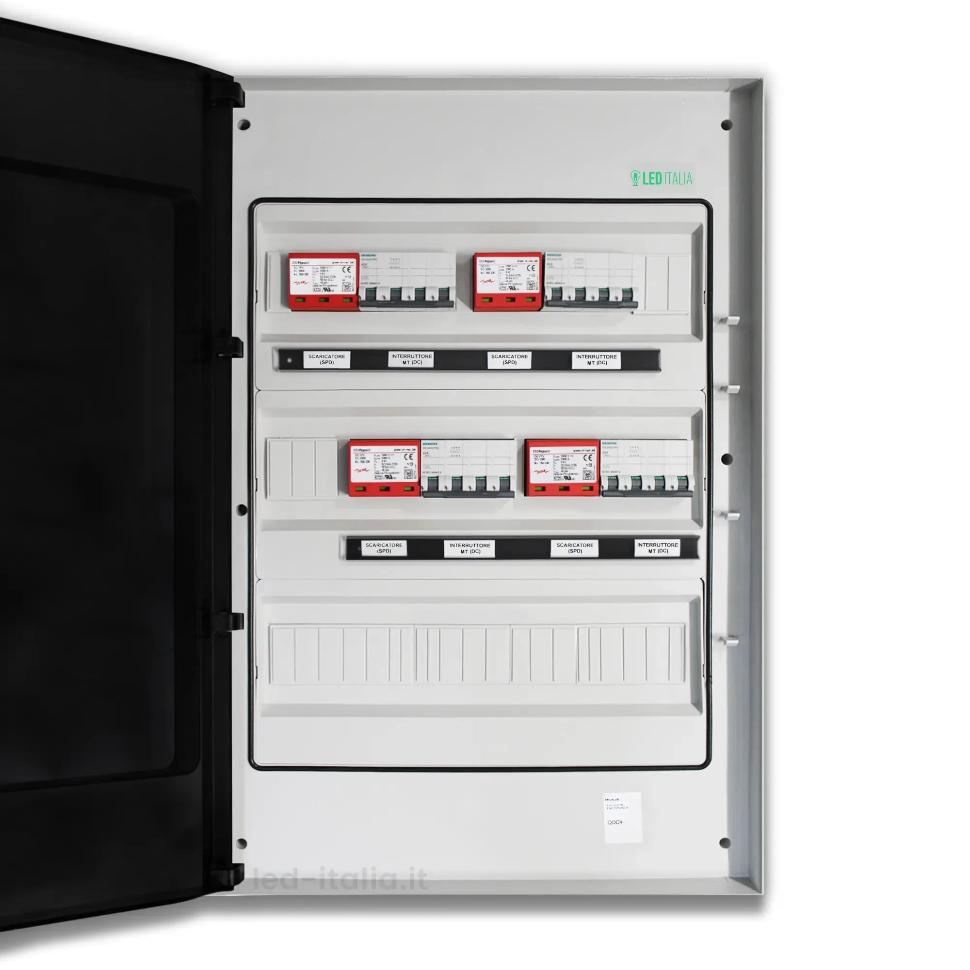 Quadro Di Campo Dc 4/4 Mppt 1000Vdc 32A 54M 4X Magnetotermico + 4X Spd Ip66 - immagine 1