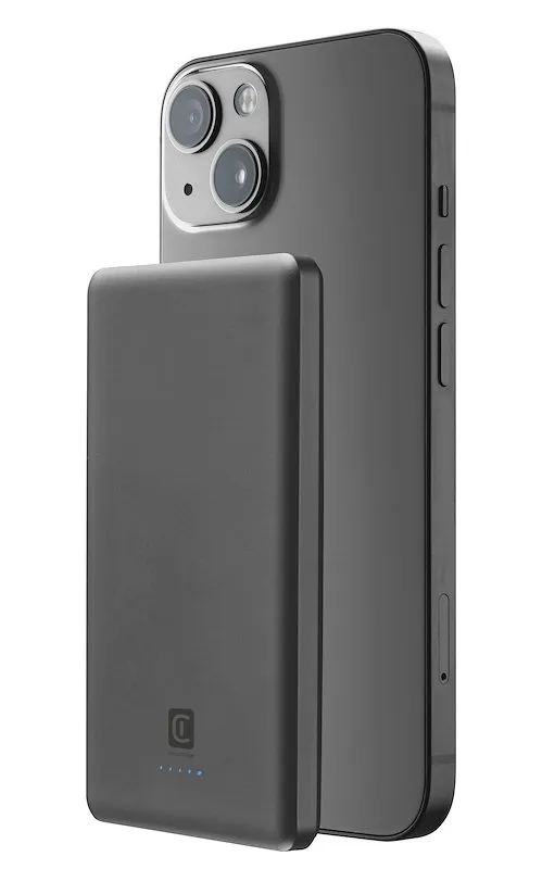 Cellularline Caricabatterie Portatile Pbmagslim5000wird Grigio - immagine 1