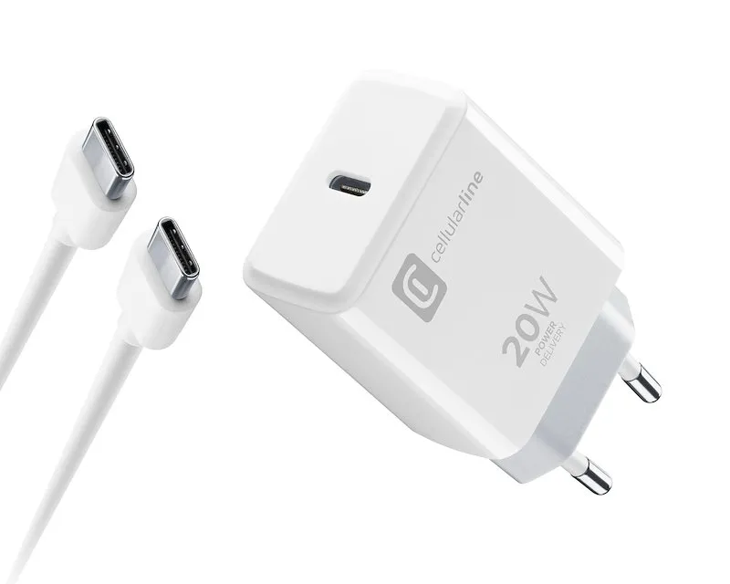 Cellularline Carica Batterie Achiphkitc2cpd20ww Bianco - immagine 1