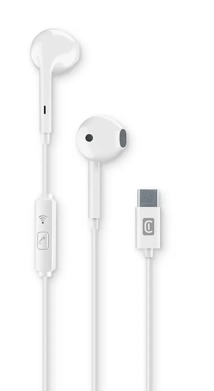 Cellularline Auricolari con filo Aucapsuletypecw Bianco - immagine 1