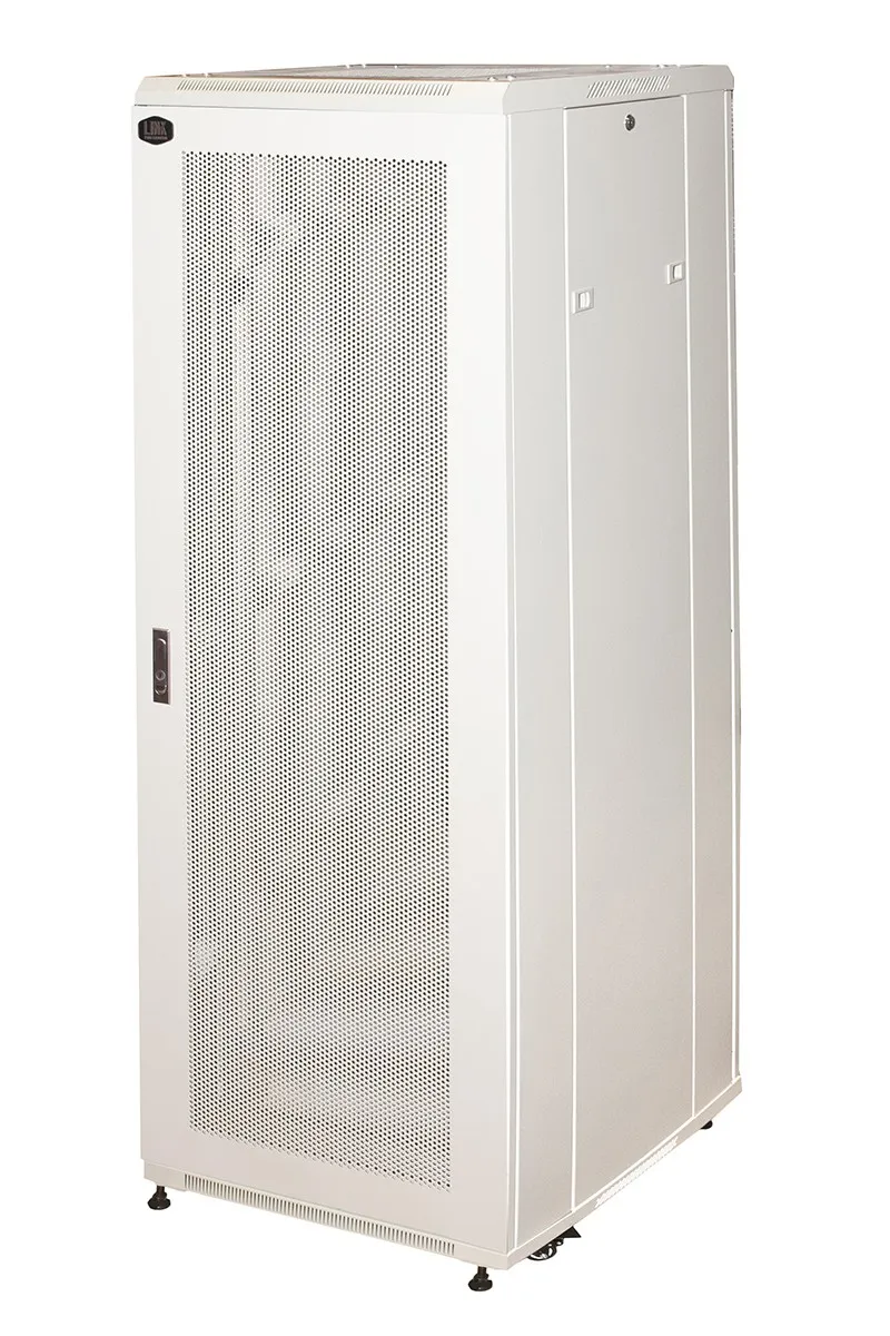 Armadio Rack 19 Per Reti 37U (A)1833 (L)600 (P)1000 Colore Grigio Porta Traforata - immagine 1