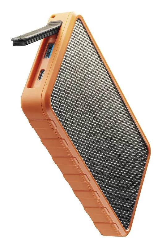 Cellularline Power Bank SOLAR FAST CHARGE PBSOLAR10000O Arancione - immagine 1