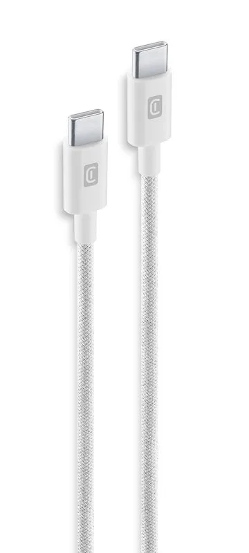 Cellularline Cavo Telato 150 cm USB-C to USB-C USBDATABRCTOC15W Bianco - immagine 1