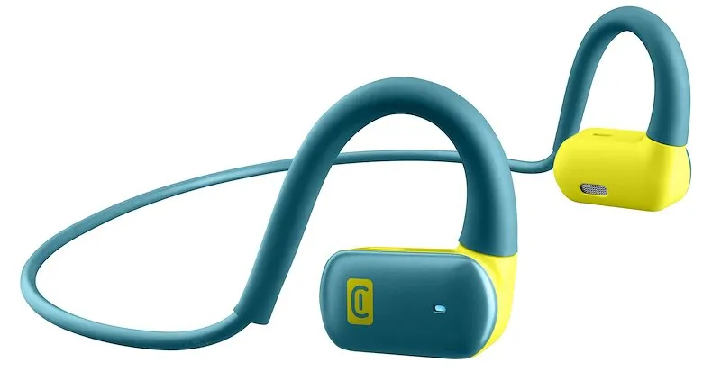 Cellularline Auricolari Bluetooth BTSPIRITL Azzurro/Giallo - immagine 1