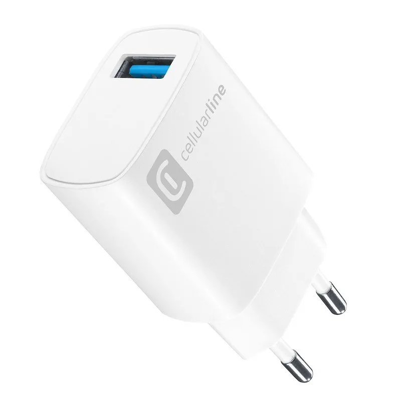 Cellularline Caricatore USB ACHUSB18WSMLW Bianco - immagine 1