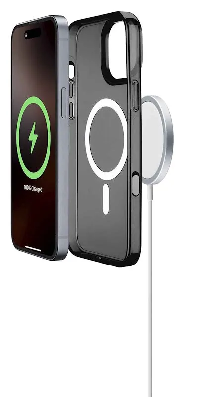 Cellularline Custodia iPhone 16 Pro Max Gloss Magsafe Nero - immagine 1