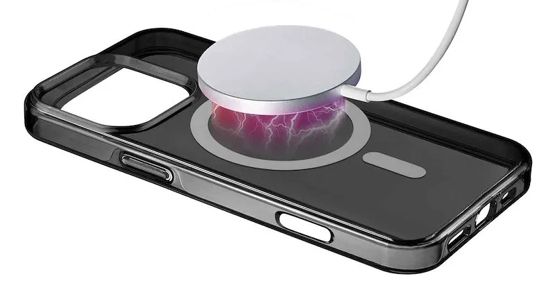 Cellularline Custodia iPhone 16 Pro Gloss Magsafe Nero - immagine 1