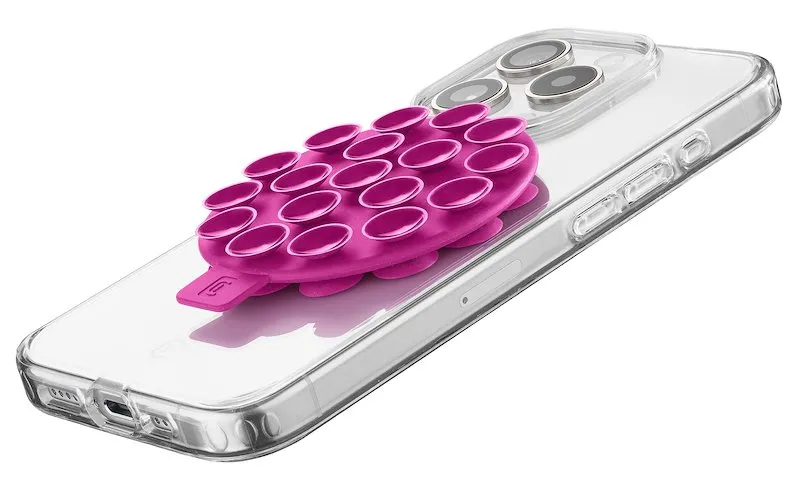 Cellularline Supporto doppia ventosa smartphone Bubble Selfiesuctioncup Rosa - immagine 1