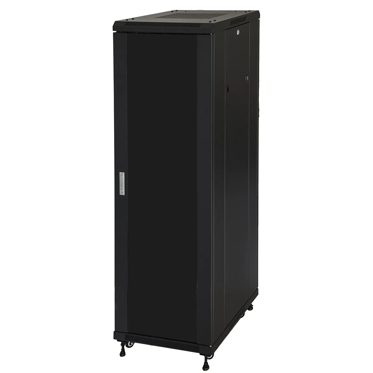 Armadio Rack 19 42U (A)2055 (L)600 (P)800 Colore Nero Porta Vetro - immagine 1