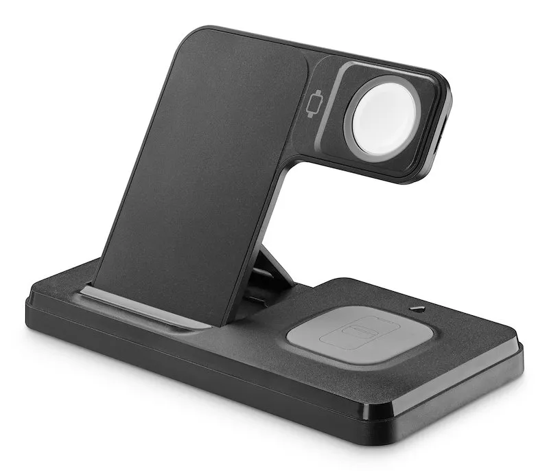 Cellularline Caricabatterie WIRESTAND3IN1FBK - immagine 1