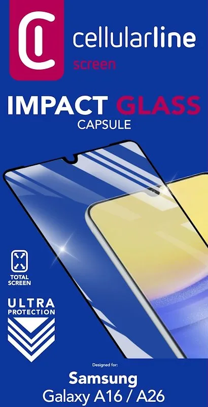 Cellularline Vetro Temperato GALAXY A16 TEMPGCABGALA16K - immagine 1