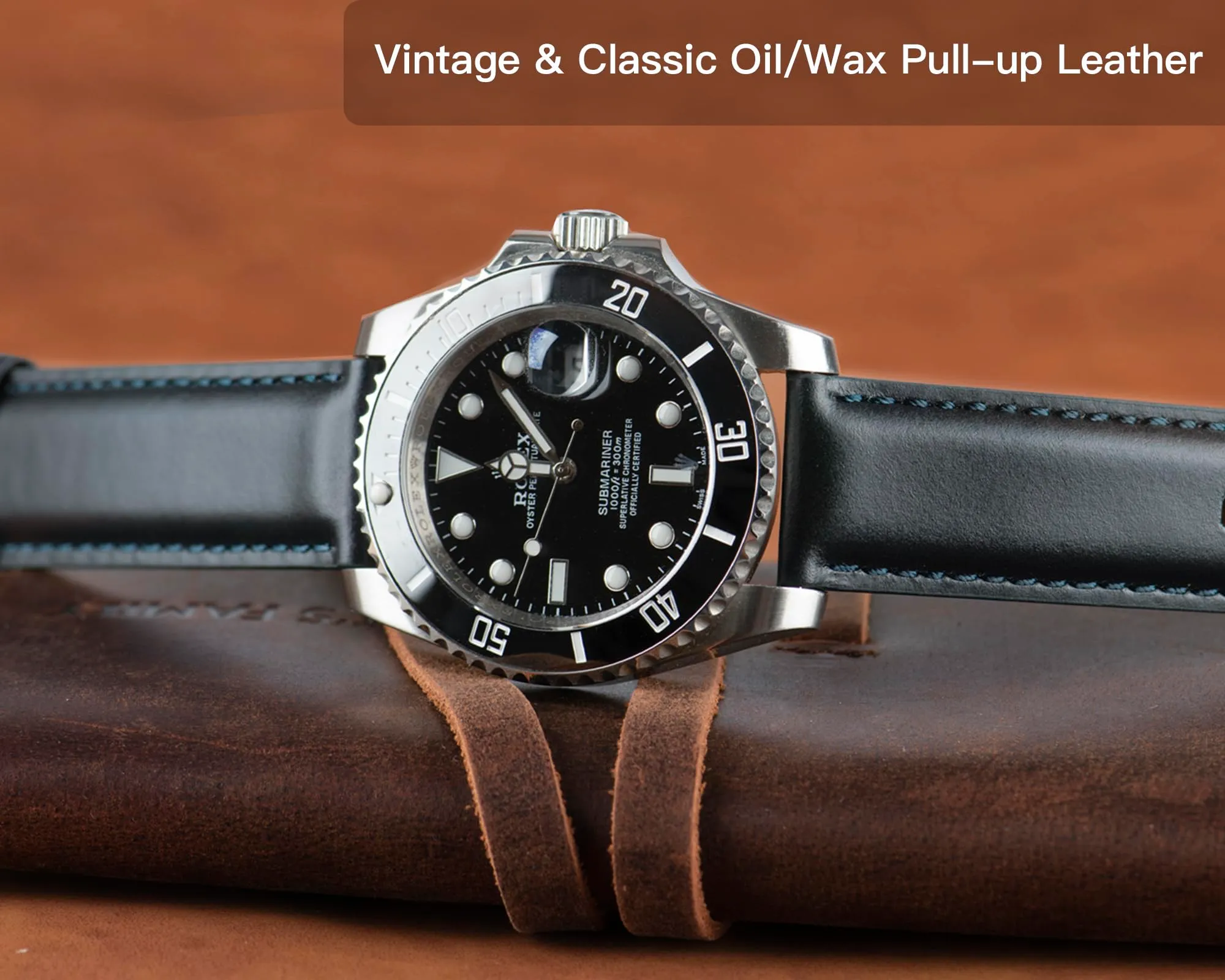 OTTOODY Cinturini Orologio in Pelle a Sgancio Rapido 18mm 19mm 20mm 21mm 22mm, Eleganti Cinturini per Orologi in Pelle a Grana Superiore Cinturino di Ricambio per Uomini Donne, Orologio e Smartwatch - immagine 6