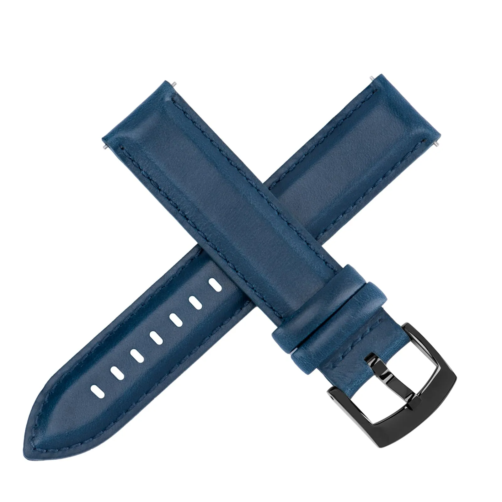 OTTOODY Cinturini Orologio in Pelle a Sgancio Rapido 18mm 19mm 20mm 21mm 22mm, Eleganti Cinturini per Orologi in Pelle a Grana Superiore Cinturino di Ricambio per Uomini Donne, Orologio e Smartwatch - immagine 2