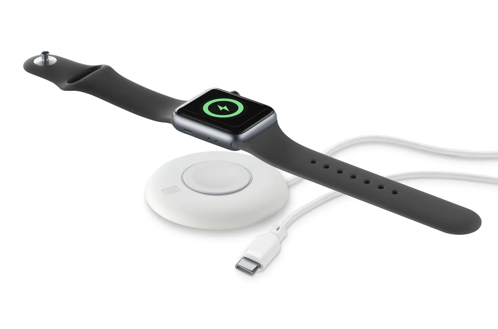 Cellularline Caricatore Wireless per Apple Watch Bianco - immagine 1