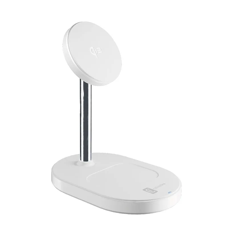 Cellularline MAG DUO Station di ricarica wireless bianco - immagine 1