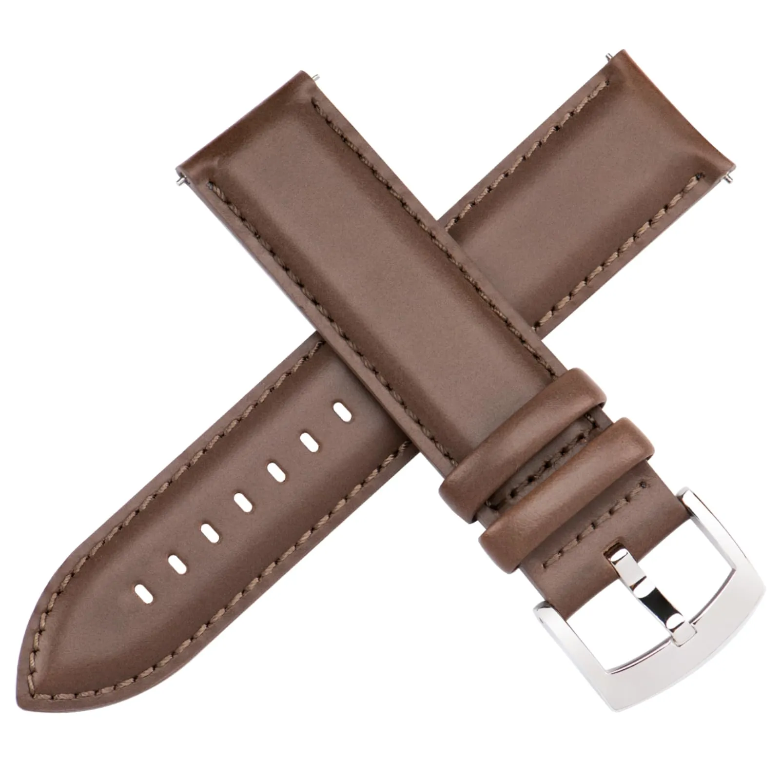 OTTOODY Cinturini Orologio in Pelle a Sgancio Rapido 18mm 19mm 20mm 21mm 22mm, Eleganti Cinturini per Orologi in Pelle a Grana Superiore Cinturino di Ricambio per Uomini Donne, Orologio e Smartwatch - immagine 2