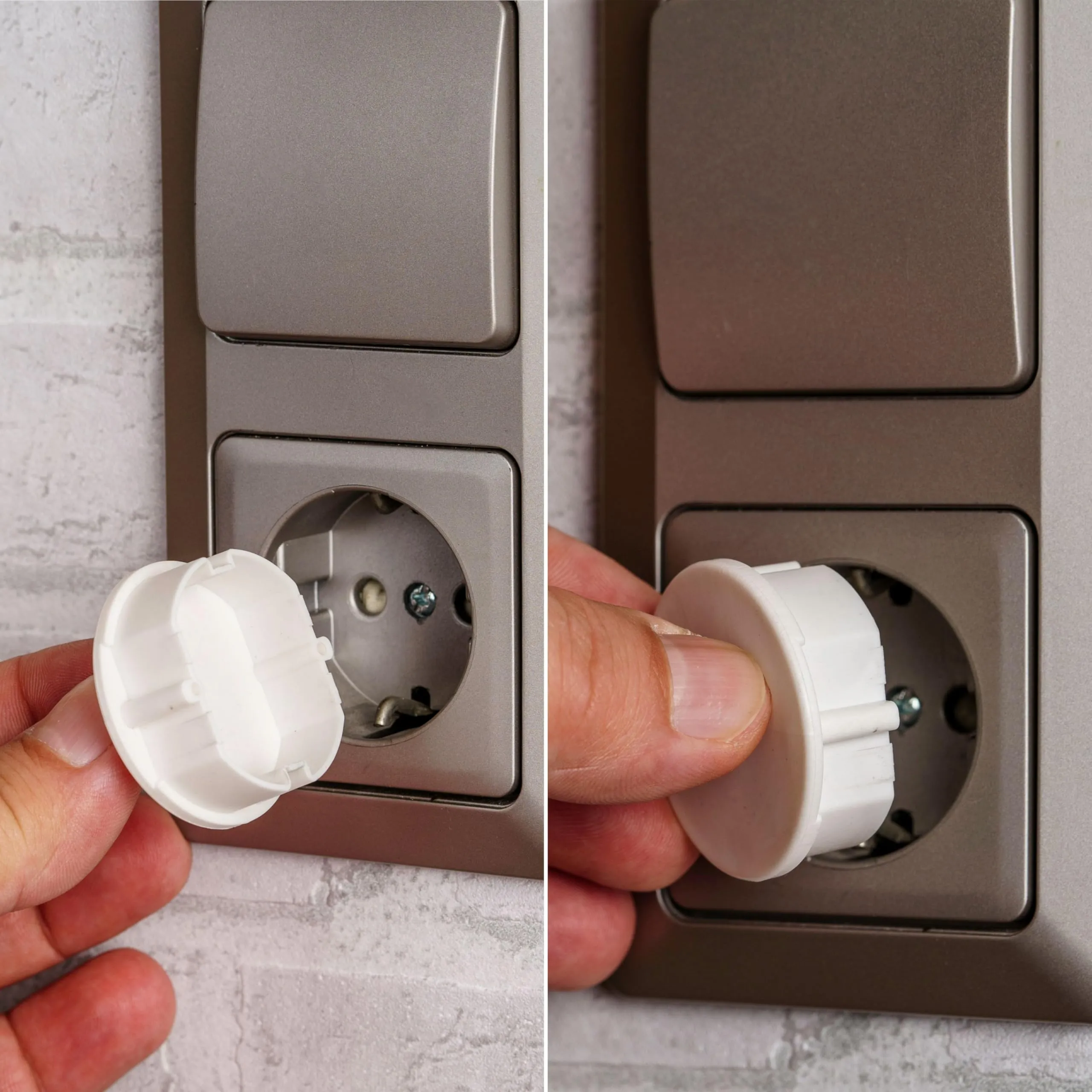 Coperchio per presa di corrente con gancio, 4 pezzi, in bianco, protezione della presa di corrente da polvere, spruzzi d'acqua, sporco, per presa SchuKo tipo F - immagine 6
