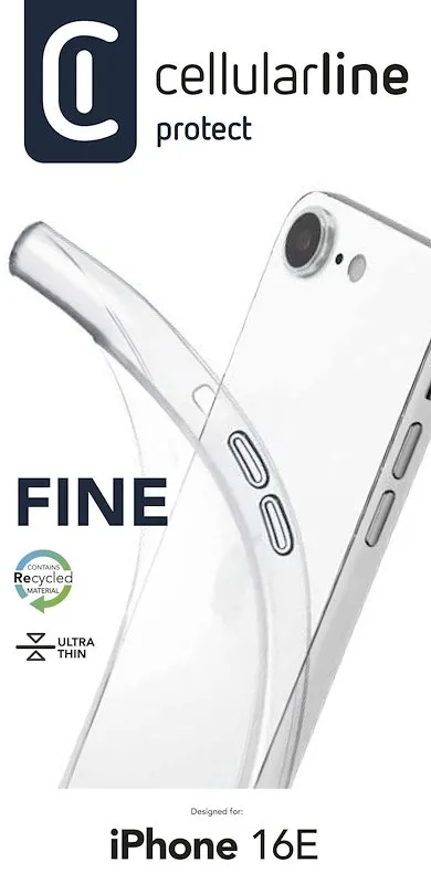 Cellularline Cover Fine iPhone 16e/17e Fineciphse4t Trasparente - immagine 1