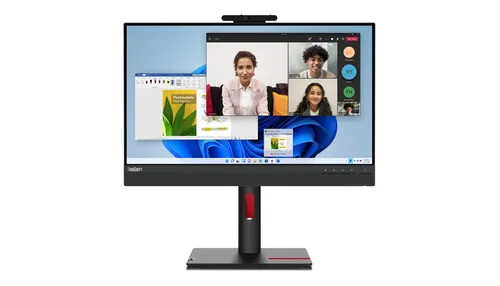 Lenovo Monitor 23,8 LED Ips 16:9 FHD 6MS 250 Cdm, Pivot, DP/Hdmi, Webcam, Multimediale, Tiny-In-One 12nagat1eu - immagine 1