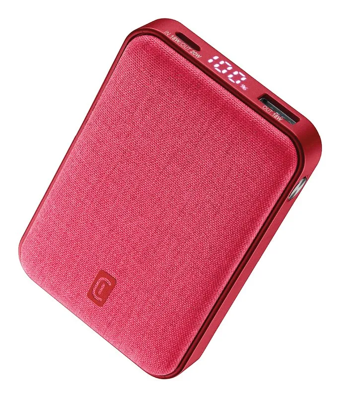 Cellularline Power Bank Glam Pbglam10000pdr rosso - immagine 1