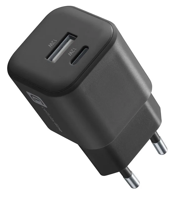 Cellularline Caricabatterie da rete Ach2usb12wsmlk - immagine 1