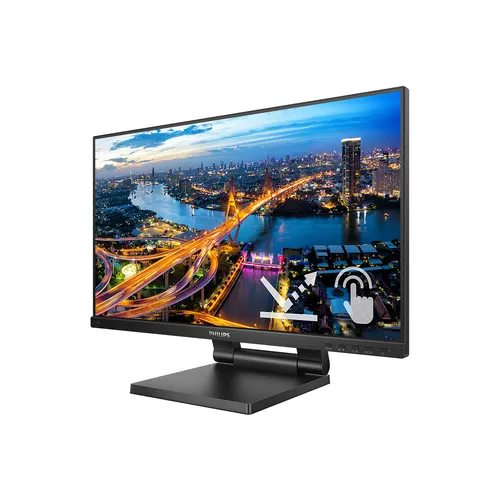 Philips Monitor Touch 23,8 LED Ips 16:9 FHD 4MS 250 Cdm, VGA/DP/Hdmi, Pivot, Multimediale 242b1tc - immagine 1