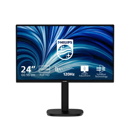 Philips Monitor 23,8 LED Ips FHD 16:9 4MS, Reg Altezza, VGA/DP/Hdmi 24b2n3200a/00 - immagine 1