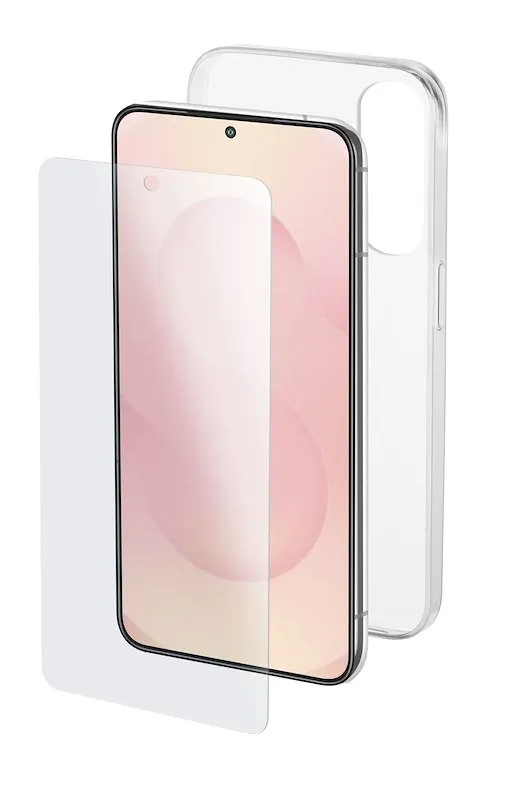 Cellularline Custodia Galaxy S25 Edge Protection Kit Trasparente - immagine 1