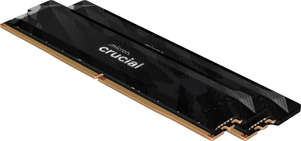 Crucial Pro DDR5-6400 32GB Kit (2x 16GB) OC Gaming Black - immagine 1
