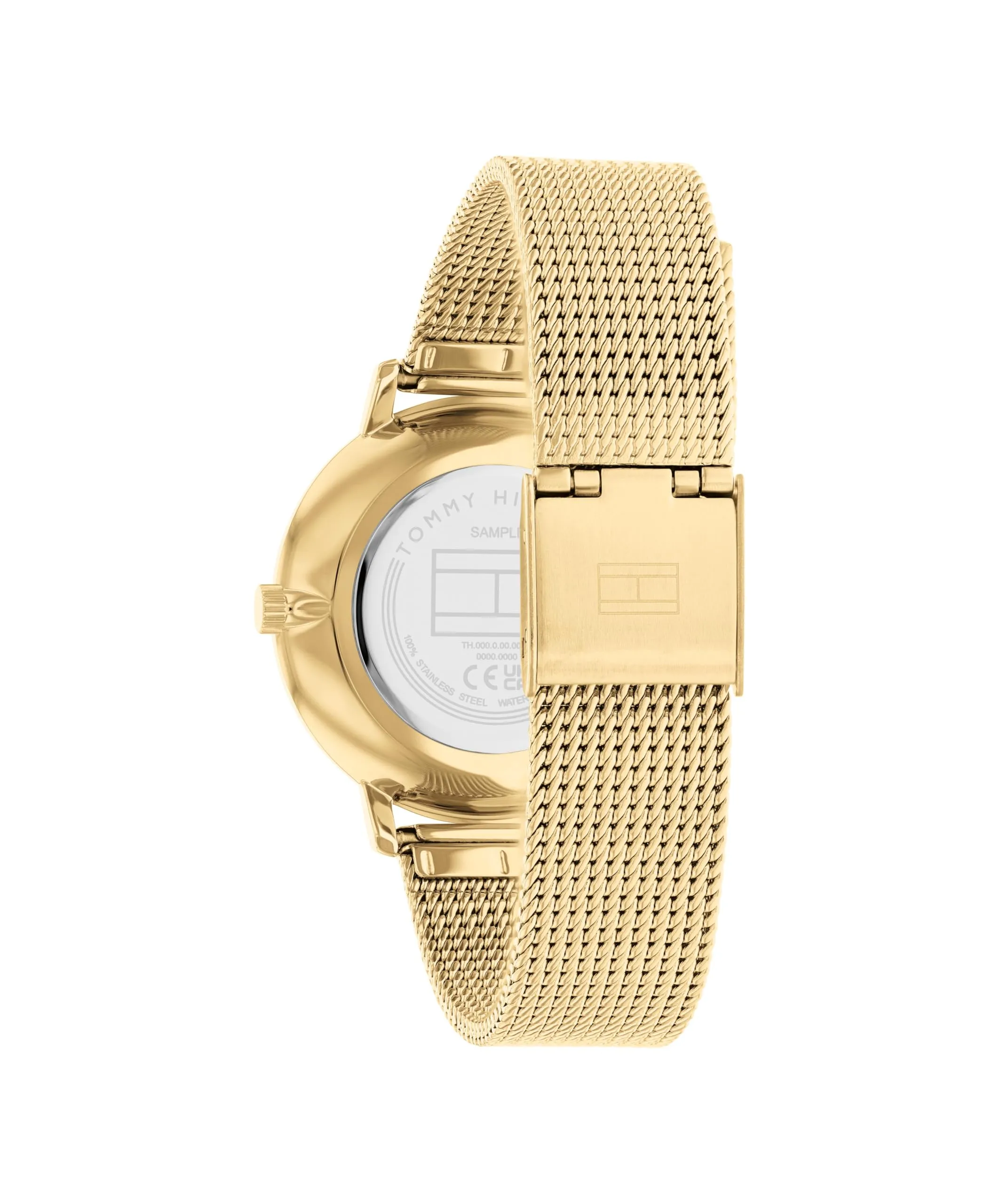 Tommy Hilfiger Orologio Con Movimento Al Quarzo A Due Lancette da Donna con Cinturino in Maglia Metallica in Acciaio Inossidabile di Colore Dorato - 1782668 - immagine 3