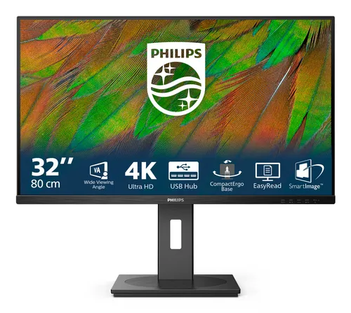 Philips Monitor 32 LED Va 4K UHD 16:9 4MS 350 Cdm, Pivot, DP/Hdmi, Multimediale 32b1n3800 - immagine 1