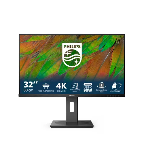 Philips Monitor 32 LED Va 4K UHD 16:9 4MS 350 Cdm, Pivot, DP/Hdmi, Multimediale 32b1u3900 - immagine 1