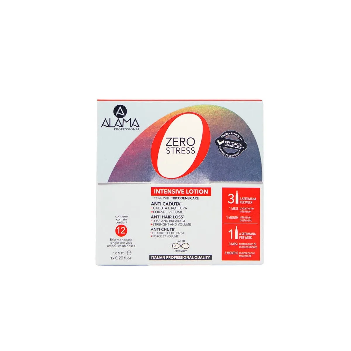 Alama Zero Stress - Lozione Anticaduta per Cute e Capelli 12 x 6ml - immagine 1