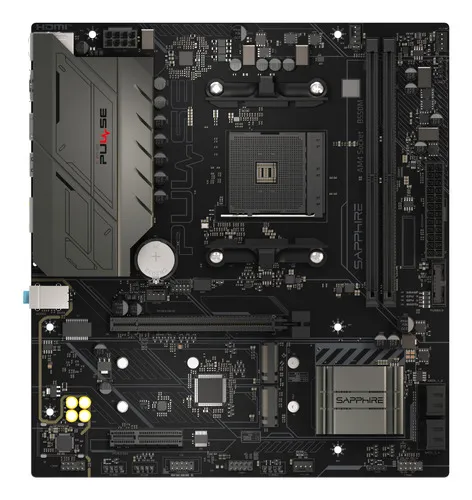 Sapphire Mb Amd B550, Pulse B550m, Micro-Atx, AM4, Ddr4, PCI-Ex16, Sata3 52103-05-40G - immagine 1