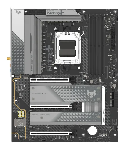 Sapphire Mb Amd B850, Nitro+ B850a Wifi7, Atx, AM5, Ddr5, PCI-Ex16, Sata3, Wifi7 52123-03-40G - immagine 1