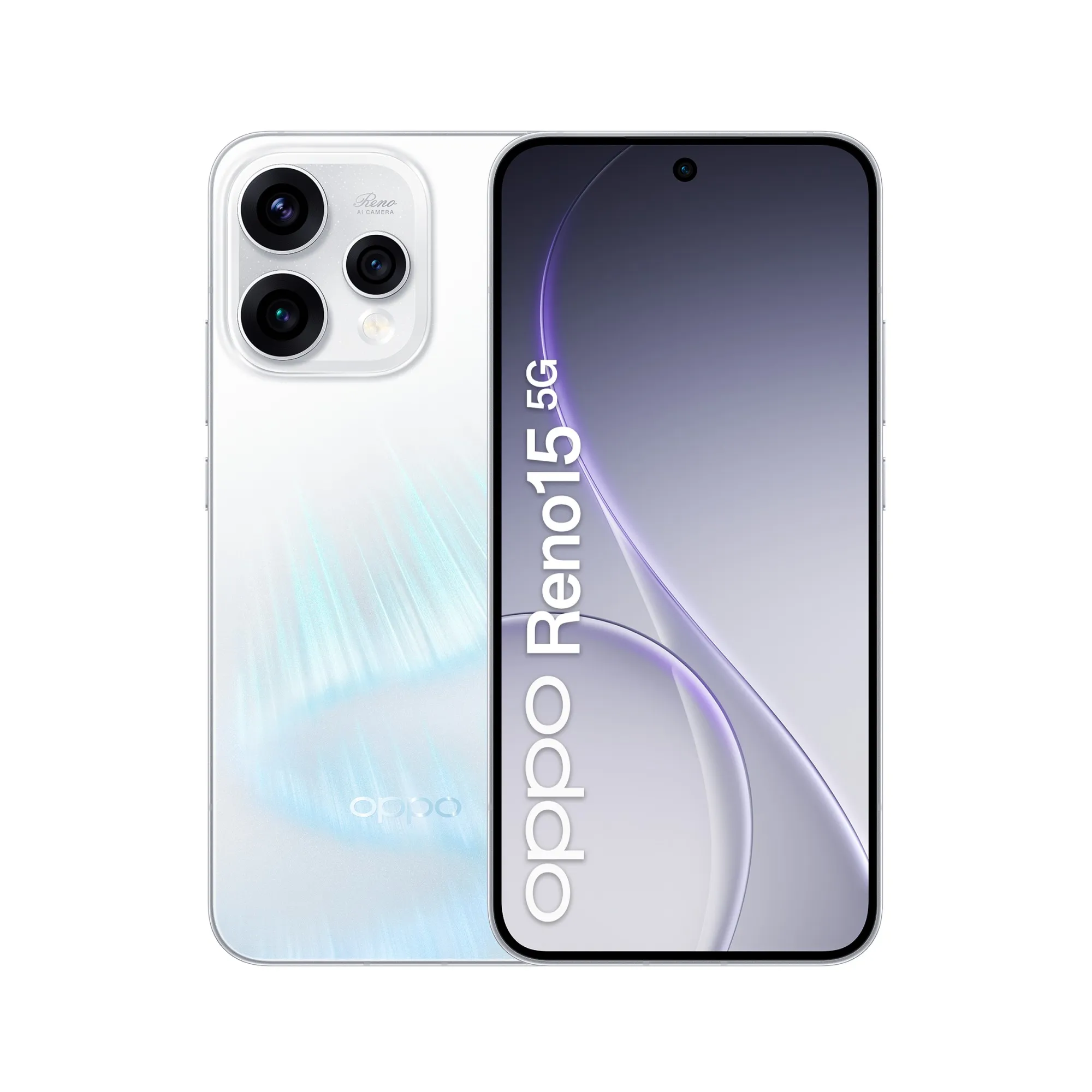 Oppo Smartphone Reno 15 5G 8 512Gb Aurora White - immagine 1