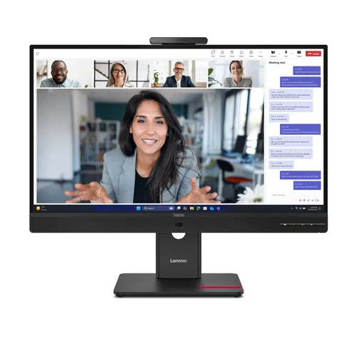 Lenovo Monitor 23,8 LED Ips 16:9 FHD 6 Ms 250 Cdm, Webcam, Pivot, VGA/DP/Hdmi, Multimediale, T24-4V 64b6mat1eu - immagine 1