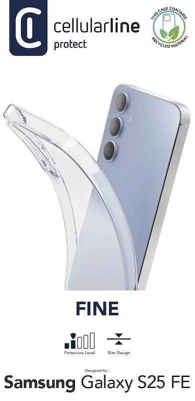 Cellularline Custodia Galaxy S25 FE Fine Trasparente - immagine 1